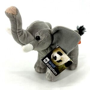 Wild‎ Republic Gray Elephant Plush Stuffed Animal Toy Small Stands Has Tag
